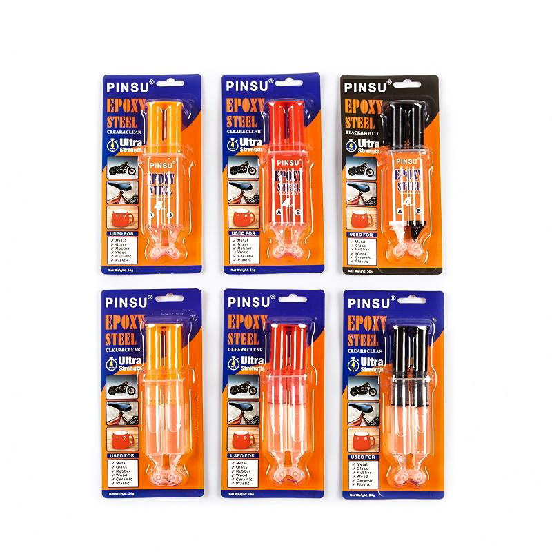 Pegamento adhesivo epoxi AB de alta resistencia PINSU: grado industrial para metal, plástico y madera Pegamento adhesivo epoxi AB de alta resistencia PINSU: grado industrial para metal, plástico y madera