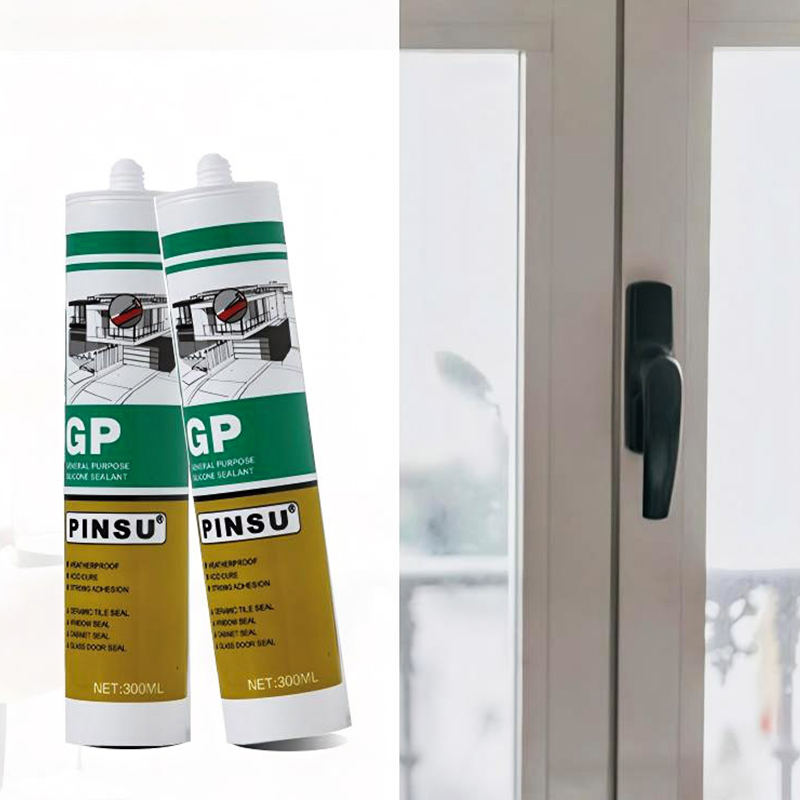 Sellador de silicona acética PINSU-GP para sellado de vidrio y ventanas Sellador de silicona acética PINSU-GP para sellado de vidrio y ventanas