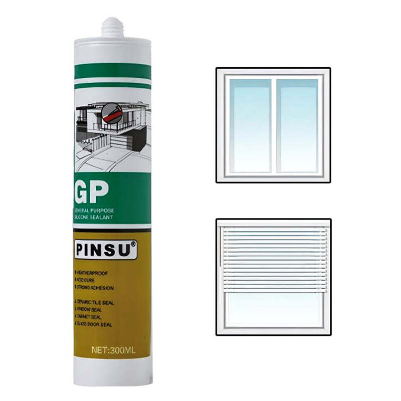 Sellador de silicona acética PINSU-GP para sellado de vidrio y ventanas Sellador de silicona acética PINSU-GP para sellado de vidrio y ventanas