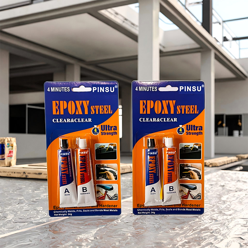 Pegamento adhesivo epoxi AB de alta resistencia PINSU: grado industrial para metal, plástico y madera Pegamento adhesivo epoxi AB de alta resistencia PINSU: grado industrial para metal, plástico y madera